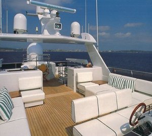 Sun Bathing Aboard Yacht LADYSHIP
