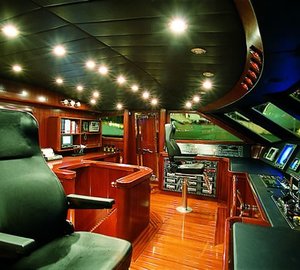 Pilot House On Board Yacht SOPHIE BLUE