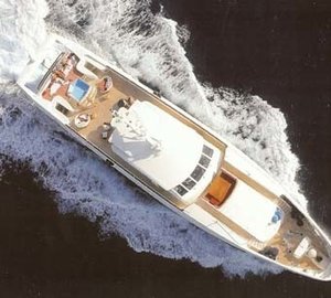 From Above: Yacht SOPHIE BLUE's Cruising Image