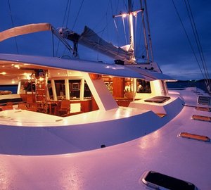 Evening: Yacht DOUCE FRANCE's Deck Photograph