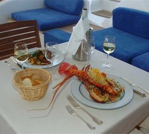 Gastronomy On Board Yacht DOUCE FRANCE