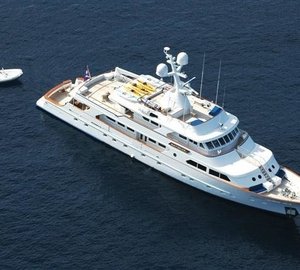 From Above Aspect Aboard Yacht MAVERICK II