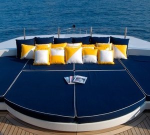 Sunbeds On Board Yacht OXYGEN