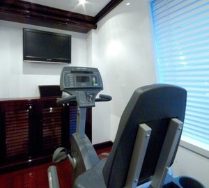 Gymnasium Gear On Yacht OXYGEN