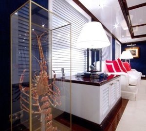 Saloon Close Up On Yacht OXYGEN