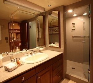 Showering Area On Yacht DAYDREAM