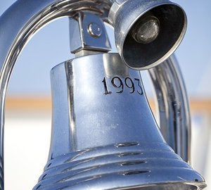 Ship's Bell: Yacht ECLIPSE's Close Up Pictured