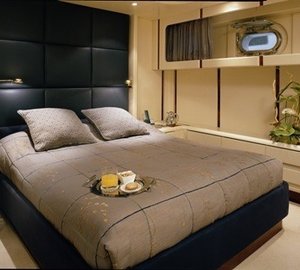 Grey VIP Cabin On Board Yacht COSTA MAGNA