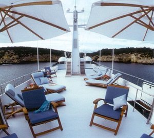 Sun Deck On Yacht ATLANTIC GOOSE