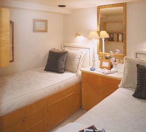 Twin Bed Cabin Aboard Yacht ATLANTIC GOOSE
