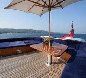 Top Deck On Board Yacht SECRET LIFE