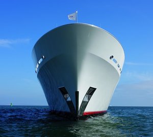 Low: Yacht KATYA's Ship's Bow Pictured