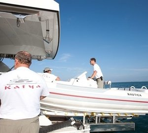 Ship's Tender Aboard Yacht KATYA