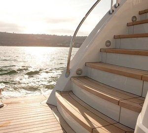 Swimming Deck Staircase On Yacht KATYA
