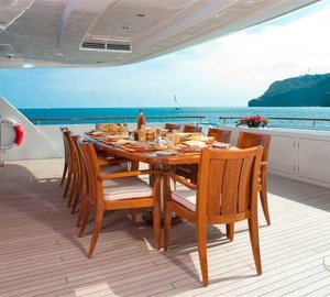 External Eating/dining Aboard Yacht KATYA