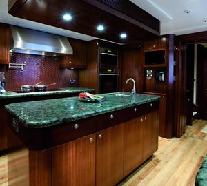 Ship's Galley On Yacht KATYA
