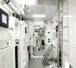 Engine Area On Board Yacht KATYA