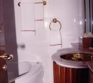 Daytime Toilet Aboard Yacht WHITE KNIGHT