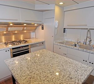Ship's Galley On Board Yacht ANNABELLA