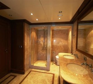 Showering Area On Yacht MONTIGNE