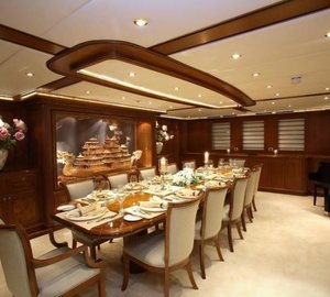 Eating/dining Saloon Aboard Yacht MONTIGNE