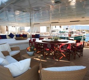 Aft Deck Aboard Yacht MONTIGNE