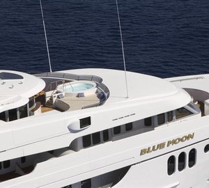 Detail From Above Aspect On Yacht BLUE MOON