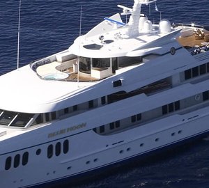 Detail: Yacht BLUE MOON's From Above Captured