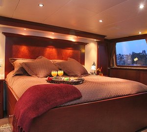 Profile: Yacht KAYANA's Main Master Cabin Pictured