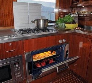 Ship's Galley Aboard Yacht OFELIA