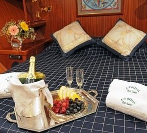 Close Up: Yacht OFELIA's Main Master Cabin Pictured