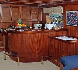 Saloon Drinks Bar Aboard Yacht OFELIA