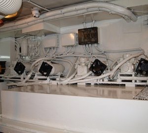 Engine Room Zone Aboard Yacht PARADIS