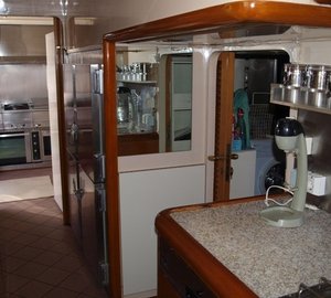 Ship's Galley On Yacht PARADIS