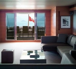 Aft: Yacht PHOENIX's Saloon Photograph