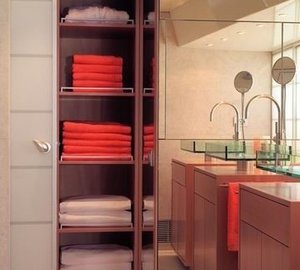 Storage In Bath On Board Yacht PHOENIX