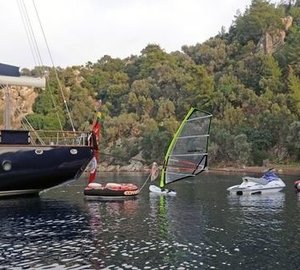Ship's Tender With Toys On Board Yacht OFELIA