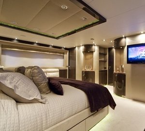 Screening: Yacht STREGA's Main Master Cabin Pictured