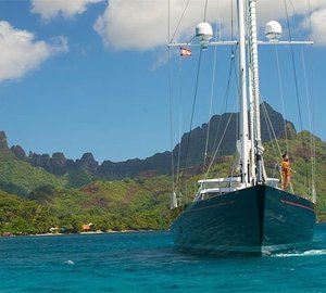 Forward Aspect Aboard Yacht BLISS