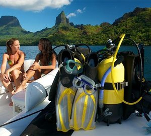 Under Water Scuba Dive Aboard Yacht BLISS