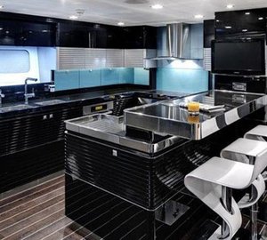 Ship's Galley On Yacht BLISS