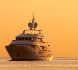 Sunset Dusk On Board Yacht NORTHLANDER