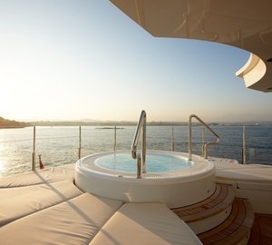 Sunset Dusk: Yacht NORTHLANDER's Jacuzzi Pool Photograph