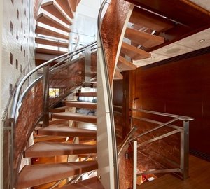 Staircase Aboard Yacht NORTHLANDER