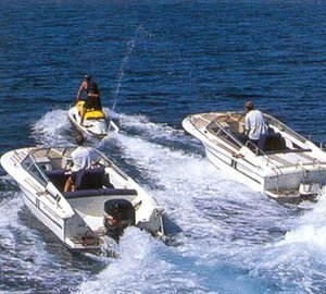 Ship's Tenders On Yacht GLORIOUS