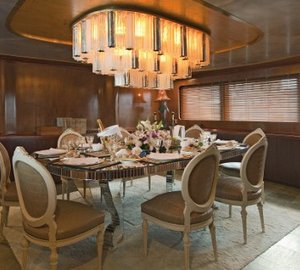 Eating/dining Area Aboard Yacht SIRAHMY