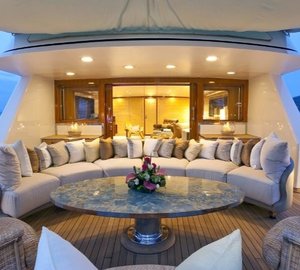 Top Deck Lounging Aboard Yacht SIRAHMY