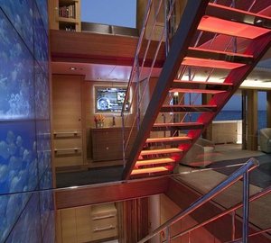 Stairway Aboard Yacht BIG FISH