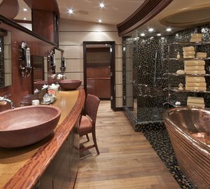 Main Master Bath Aboard Yacht USHER