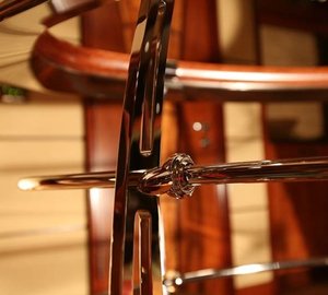 Stairway: Yacht USHER's Close Up Photograph